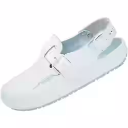 ABEBA Leder-Pantolette weiß 4480-40