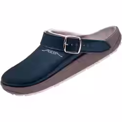 ABEBA Leder-Pantoletten blau 4484-40