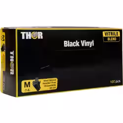 ABENA Thor Black Vinyl Einweghandschuhe