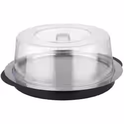APS Servierplatte Edelstahl Set mit Haube