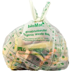 BIOMAT Bioabfallbeutel 10 Liter mit Henkel BBH-10-26