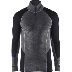 BLAKLÄDER Merino Zip-Unterhemd lang 4899