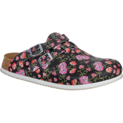 Birkenstock Professional Kay SL Clog Blooming Roses Black