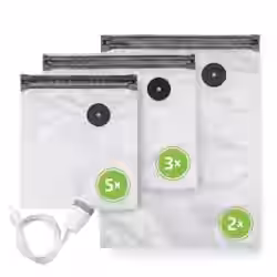 CASO Vacu Vakuumierbeutel ZIP-Adapter-Set