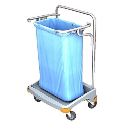 Cleankeeper Abfallsammelwagen I - 1 inkl. 1 Abfallsack 120 l - blau