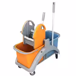 Cleankeeper Doppelfahreimer 5 mit Kunststoffpresse mit Deichsel