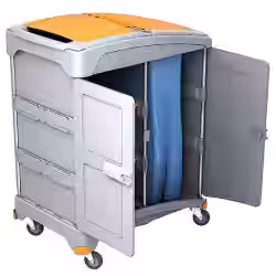 Cleankeeper Hotelwagen I - 3 1 Abfallsack 120 l - blau