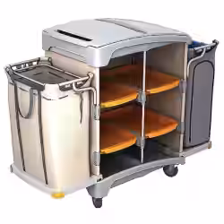 Cleankeeper Hotelwagen III - 11 1 Abfallbehälter 125 l