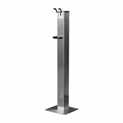 Cleanotec HS4 ALL-IN-ONE Hygienesäule mit Desinfektionsspender Material: Edelstahl