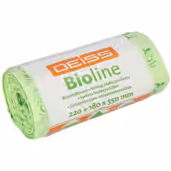 DEISS BIOLINE Bioabfallsäcke 10 Liter ecovio Biokunststoff 06065