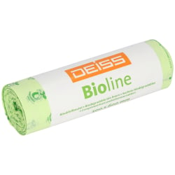 DEISS BIOLINE Bioabfallsäcke 30 Liter ecovio Biokunststoff 06066