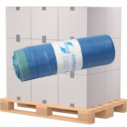 DEISS PREMIUM Abfallsack 120 Liter blau mit Zugband