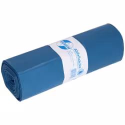 DEISS PREMIUM Abfallsack 140 Liter blau mit Seitenfalte