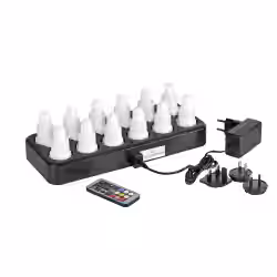 DUNI 12er LED Teelichter Set Plug Flex