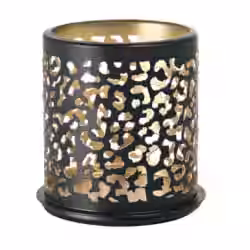 DUNI Kerzenhalter Safari Windlicht Metall schwarz