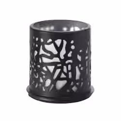DUNI Kerzenhalter Twine Teelichthalter Metall schwarz  186550
