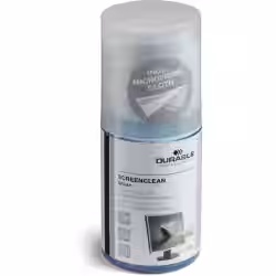 DURABLE Screenclean Reinigungsspray mit Mikrofasertuch 582300