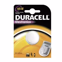 DURACELL Lithium 1616 Knopfzelle – 3 V DU1616