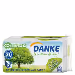 Danke Toilettenpapier aus 100 % Recyclingpapier 5757