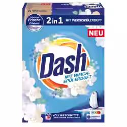 Dash 2 in 1 Vollwaschmittel mit Weichspülerduft