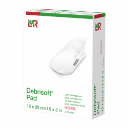 Debrisoft Debridement Pad mit Grifftasche