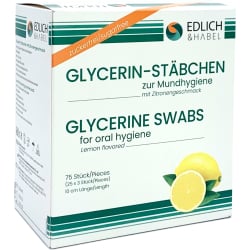 EDLICH & HABEL Glycerin Mundpflegestäbchen mit Zitronengeschmack EDHA10587