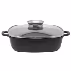 ELO Alucast Servierpfanne eckig mit Glasdeckel 86680