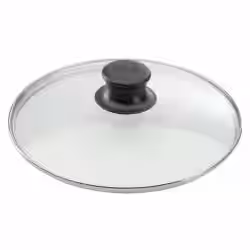 ELO Glasdeckel mit Edelstahlrand und Kunststoffknopf 64120