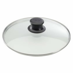 ELO Glasdeckel mit Edelstahlrand und Kunststoffknopf 64120