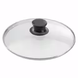 ELO Glasdeckel mit Edelstahlrand und Kunststoffknopf 64128