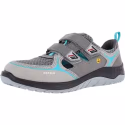 ELTEN Damen S1P-Halbschuhe MELLI GREY LOW ESD WELLMAXX Klett 741341