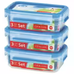 EMSA Clip & Close Frischhaltedosen 3-teiliges Set 508570