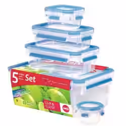 EMSA Clip & Close Frischhaltedosen 5-teiliges Set 508568
