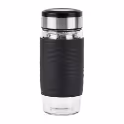EMSA Tea Mug Glas Teebecher, 0,4 Liter N2080300 , Farbe: schwarz 2 EMSA Tea Mug Glas Teebecher 04 Liter N2080300 Farbe schwarz