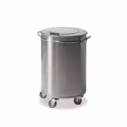 ETERNASOLID Edelstahl Mülleimer mit Rollen
