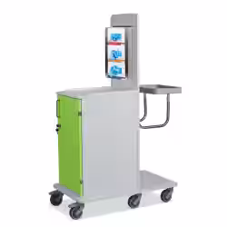 ETERNASOLID MULTICART Hygienewagen T12 mit festem Abfallsammler 92218-GR