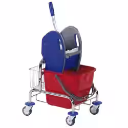 Einfachfahrwagen Floorstar 25 l mit Korb SOLID
