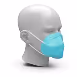 FFP2 NR Atemschutzmaske Colour hellblau