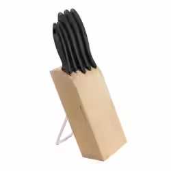 Fiskars Essential Messerblock mit 5 Messern 1023782
