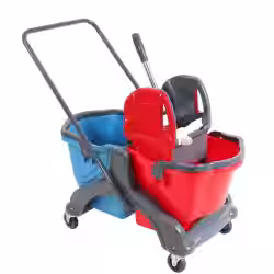 Floorstar Doppelfahrwagen 17 l mit Deichsel BASIC DOFA 20 D B