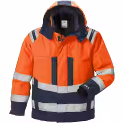 Fristads Warnschutz Winterjacke 4035 GTT Stormsafe orange/marine 1 Stück
