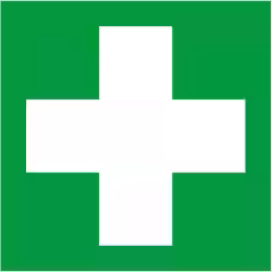 GRAMM medical Fahnenschild "Erste Hilfe" 300.300.11100