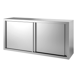 Gastro-Inox Edelstahl Wandschrank mit Schiebetüren