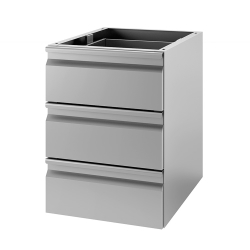 Gastro-Inox Schubladenschrank mit 3 Schubladen