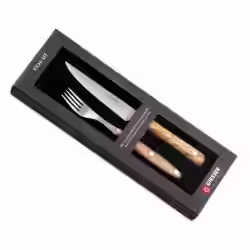 Giesser Steakbesteck mit Olivenholzgriffen 97502 o