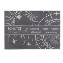 Gözze Saunatuch mit Sternzeichen