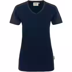 HAKRO Damen V-Shirt CONTRAST PERFORMANCE