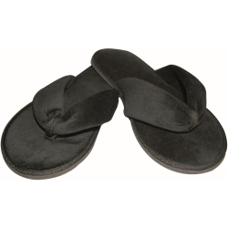 HYGOSTAR Black Deluxe Hotelslipper - offen 55581