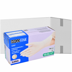 HYGOSTAR Latexhandschuhe Grip