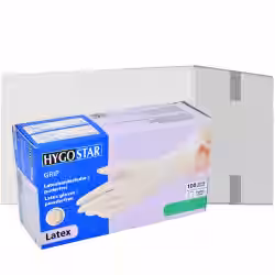 HYGOSTAR Latexhandschuhe Grip